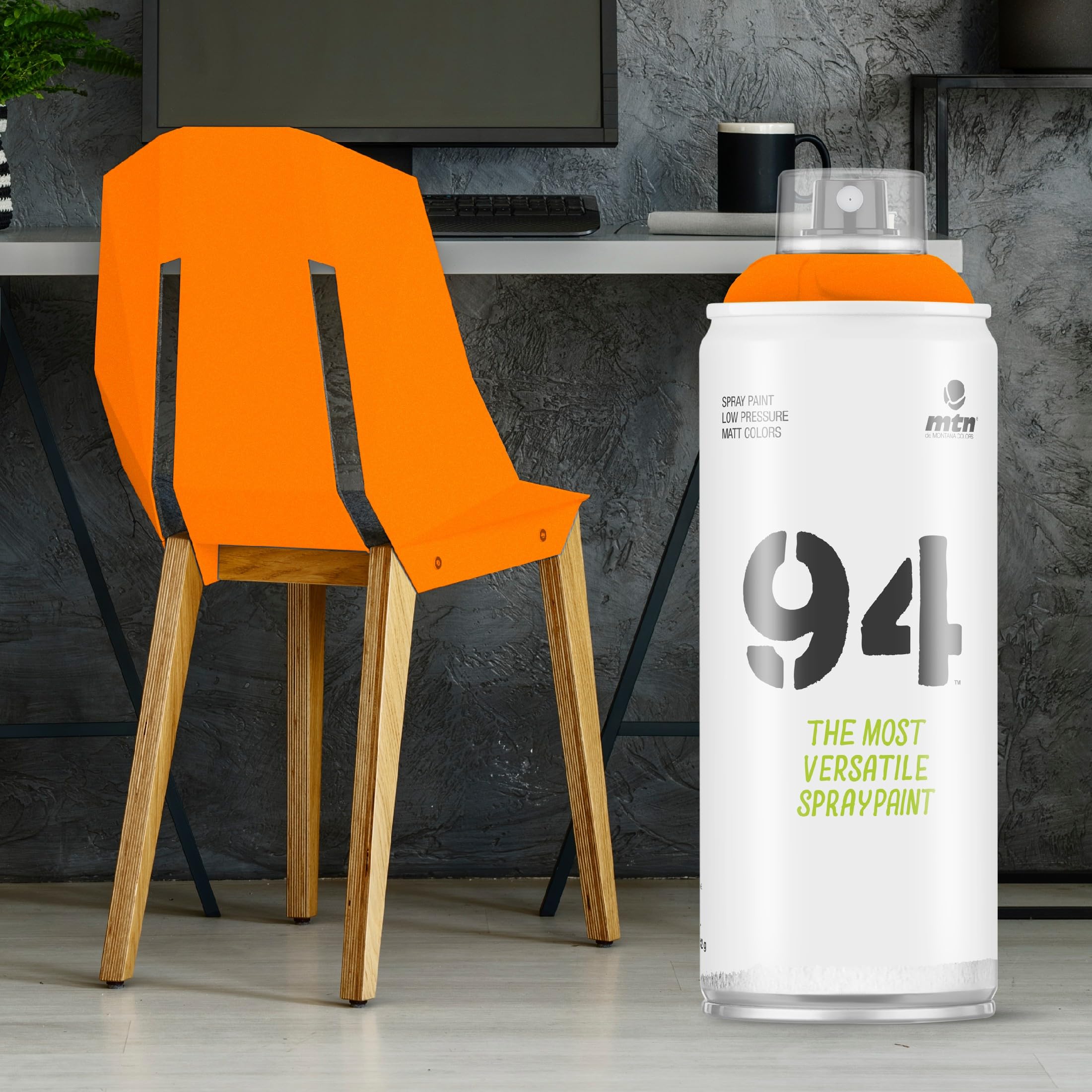 Montana MTN 94 Series 400ML FLUORESCENT ORANGE Spray Paint